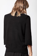 Pull Leti Cachemire - Pull noir en cachemire.