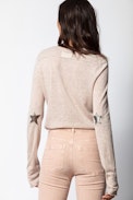 Tessa Cachemire Star Patch Sweater - Women’s cashmere sweater.