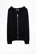 Cassy Cachemire Star Cardigan - Women’s hooded cashmere cardigan.