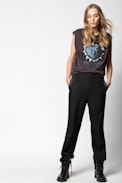 Weny ZV Grizzlies Tank Top - Loose fit tank top embellished with rhinestones.