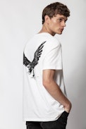 Ted Eagle Vintage T-shirt - Men's white T-shirt, printed on the back.