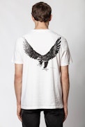 Ted Eagle Vintage T-shirt - Men's white T-shirt, printed on the back.