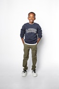 Sudadera Joe Infantil - Sudadera azul de algodón para niño.