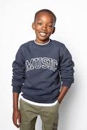 Sudadera Joe Infantil - Sudadera azul de algodón para niño.