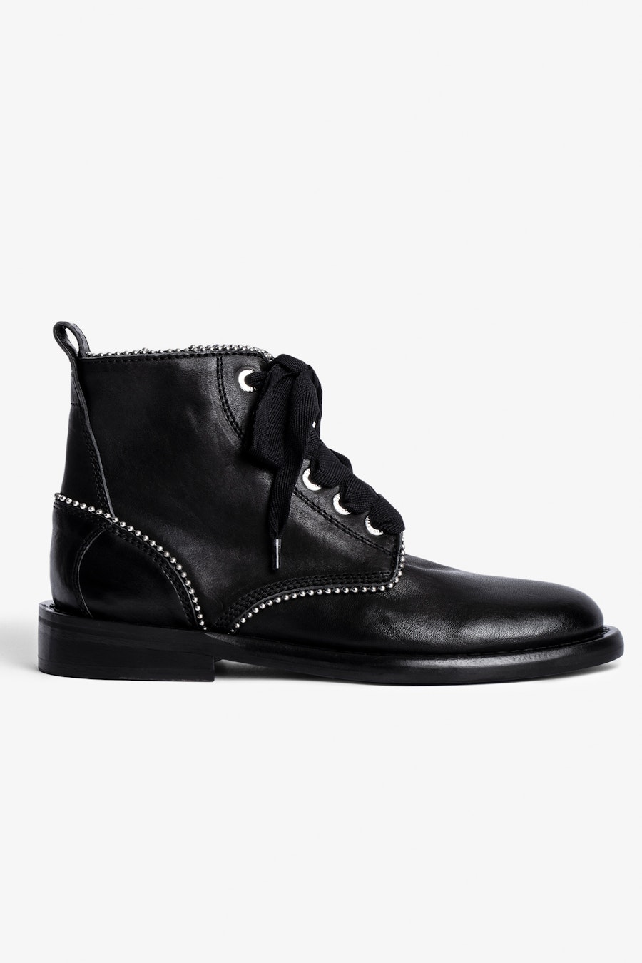 쟈딕 앤 볼테르 ZADIG&amp;VOLTAIRE Laureen Roma Studs Ankle Boots,Black