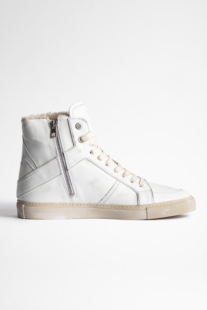 ZV1747 High Flash Used + Shearling Sneakers