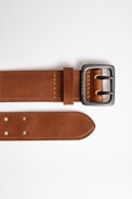 Cinturón Buckley - Cinturón de piel marrón para hombre de Zadig&Voltaire