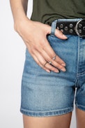 Mila Twist Toi Et Moi Ring - Silver-tone brass two-finger ring with wings