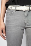 Ceinture Starlight - Ceinture en cuir blanc pour femme Zadig&Voltaire