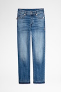 Jean Boyfit Eco - Jean bleu femme.