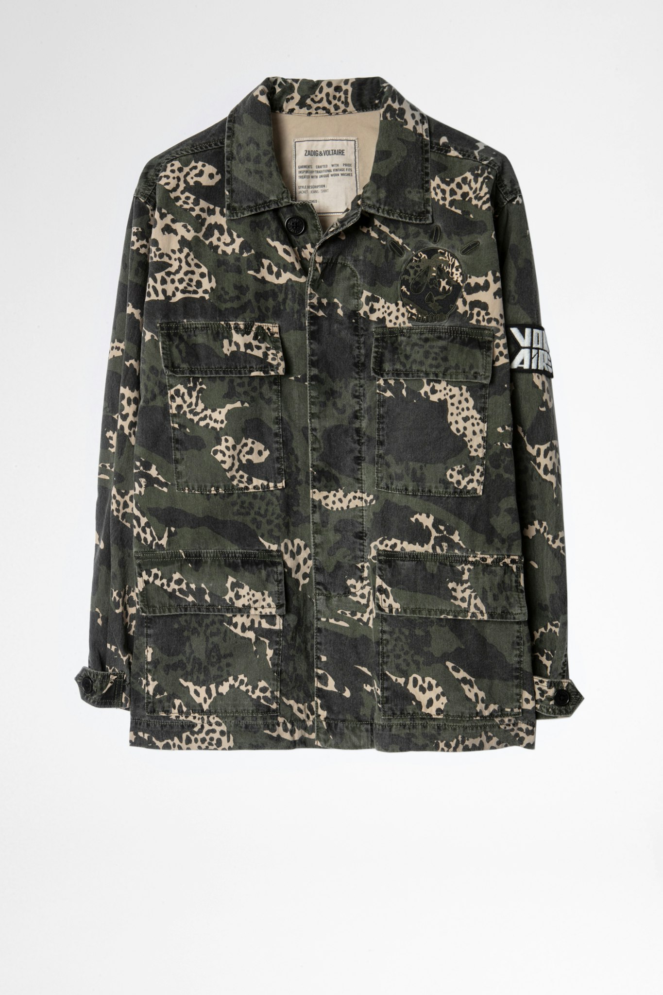 Kansas Camo Leo Parka Parka Women Zadig Voltaire