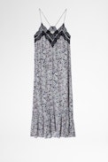 Robe Revel Print Begonia - Robe bleue femme, imprimée.