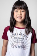 Deva Enfant T-shirt - White cotton T-shirt for kids