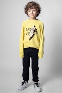 Felpa Joe Junior - Felpa gialla bambini