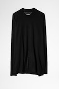Ruby Cachemire Sweater - Women’s black featherlight cashmere sweater.