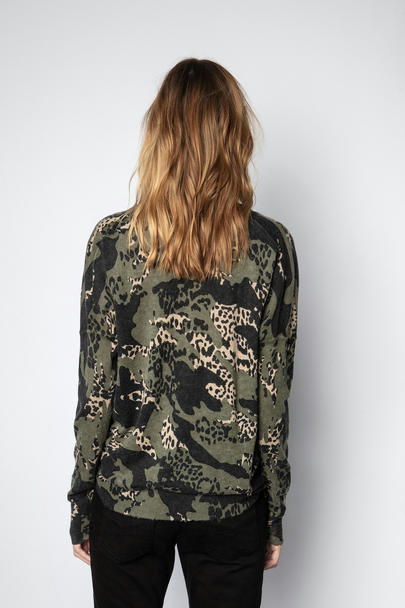 Pullover Brume Print Camou Kaschmir Pullover Damen Zadig Voltaire