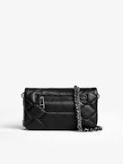 Rock Nano Quilted Clutch - Rock Nano iconic women’s black quilted leather clutch.