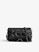 Rock Nano Quilted Clutch - Rock Nano iconic women’s black quilted leather clutch.