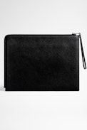 ZV Initiale John Pouch - Men's black leather pouch