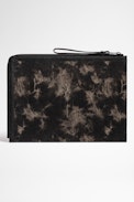 ZV Initiale John Pouch - Men's faded black cotton pouch