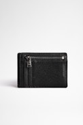 ZV Initiale Niels Wallet - Men's faded black cotton card holder