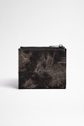 ZV Initiale Noam Wallet - Men's faded black cotton card holder