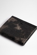 ZV Initiale Noam Wallet - Men's faded black cotton card holder