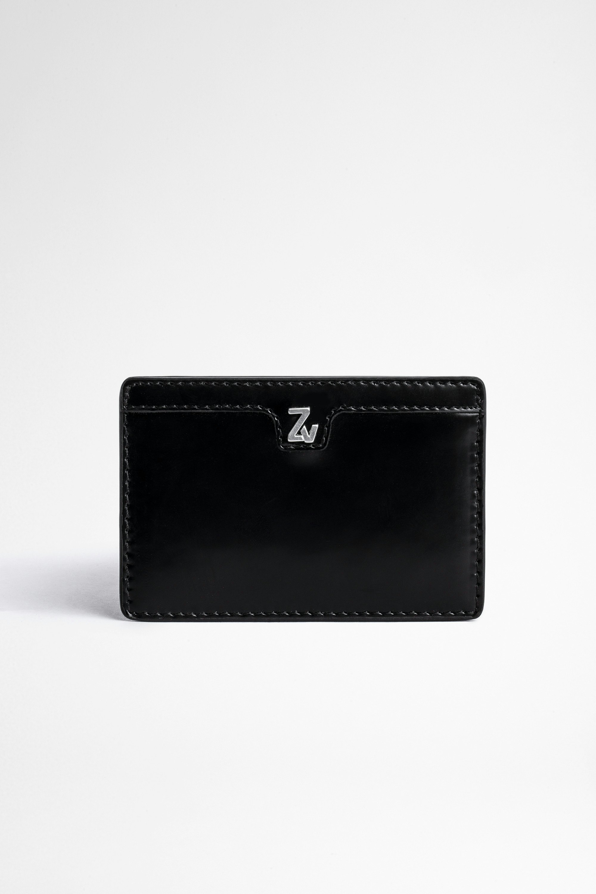 ZV Initiale Nyro レザー財布 Smooth black leather card holder