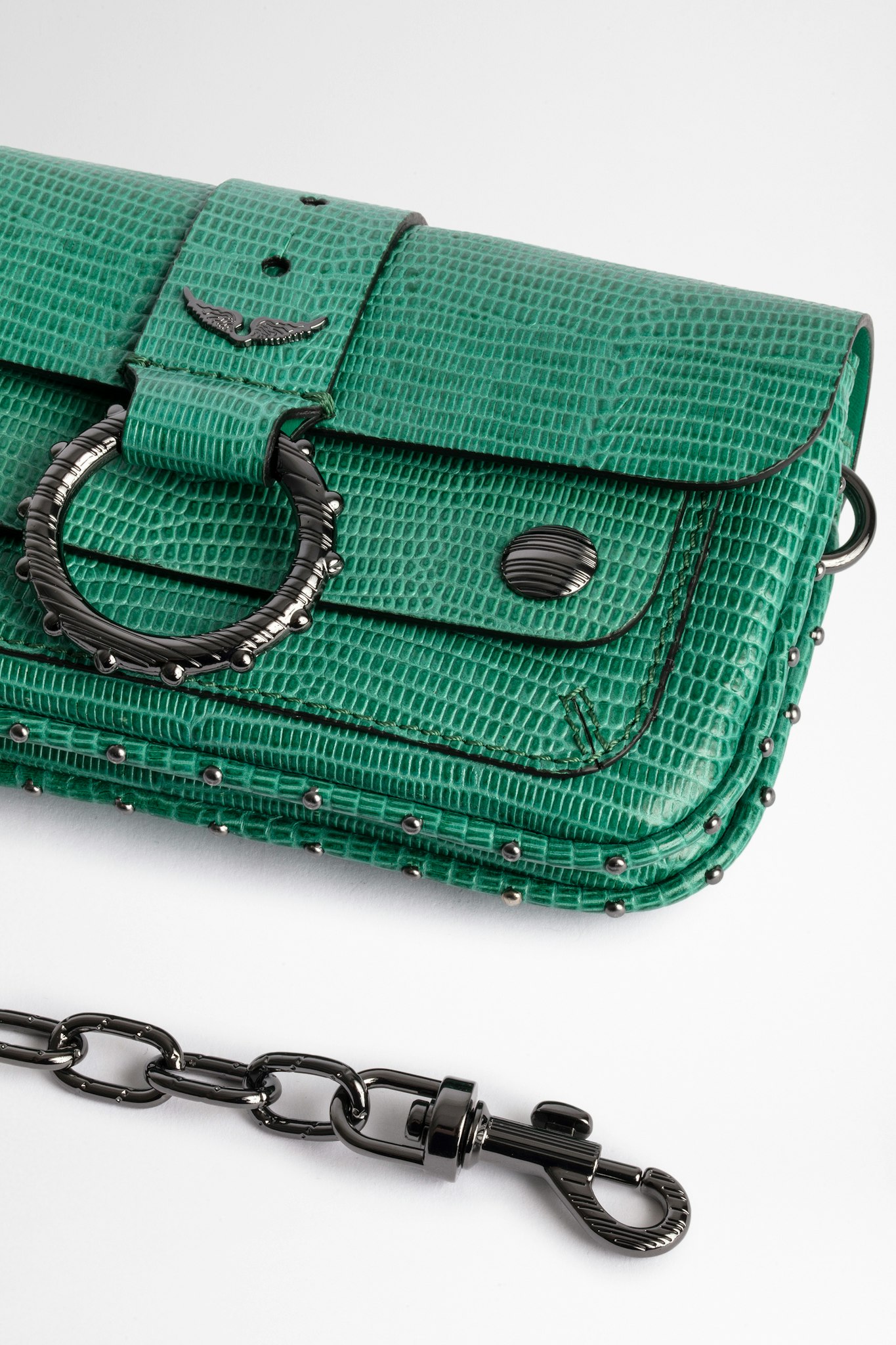 Kate Wallet Embossed Iguana Bag 