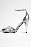 Sandali Amee Pelle - Sandali in pelle argentata donna