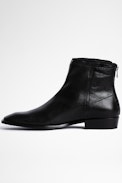 Botines Romare Cuero - Botines de hombre de piel negra