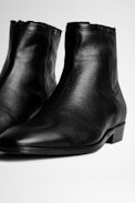 Botines Romare Cuero - Botines de hombre de piel negra