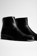 Botines Romare Cuero - Botines de hombre de piel negra