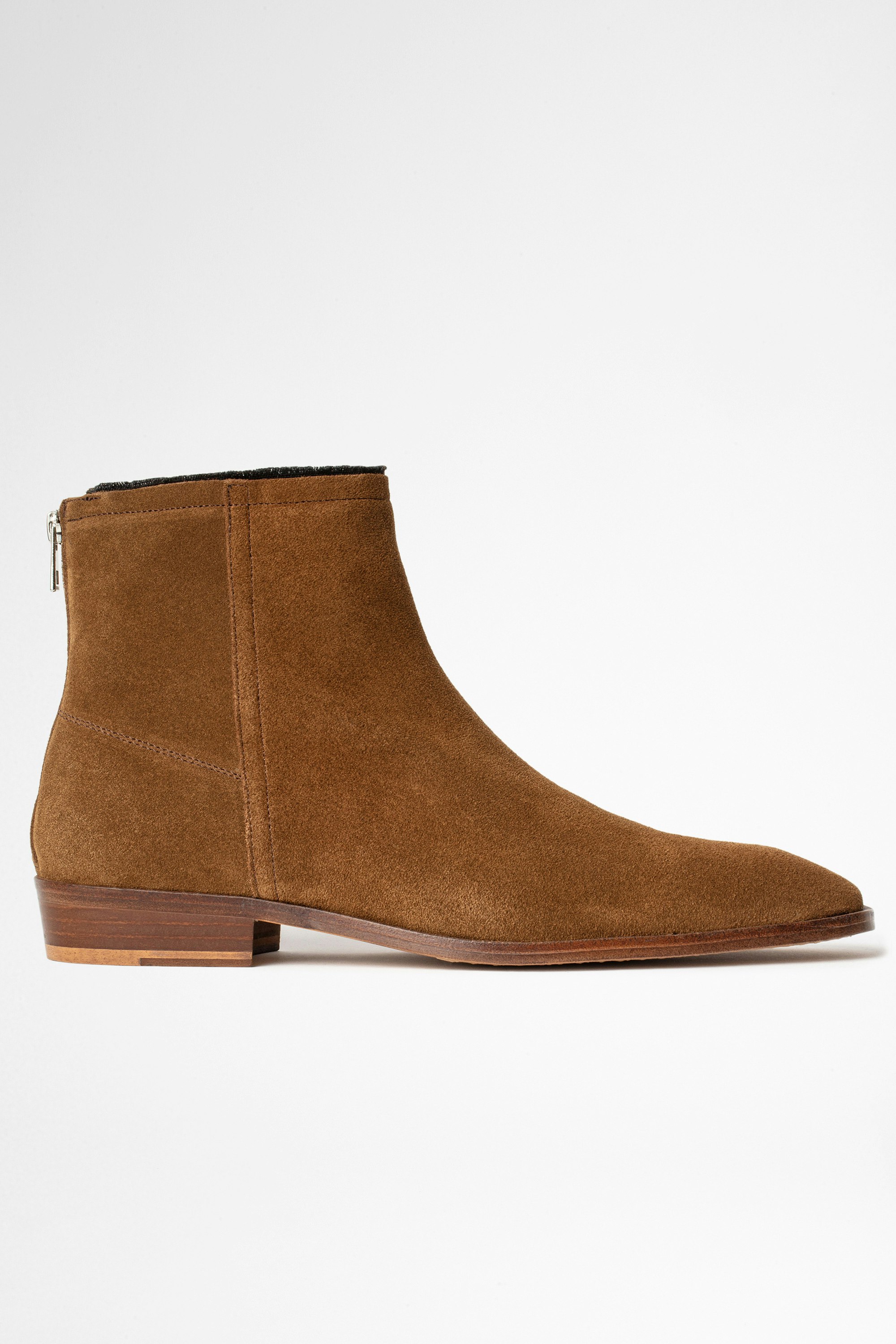 Romare Suede Ankle Boots Leather Men's cognac suede ankle boots