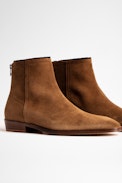 Botines Romare Suede Cuero - Botines de hombre de ante coñac