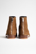 Botines Romare Suede Cuero - Botines de hombre de ante coñac