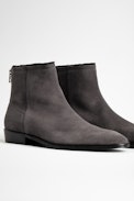 Botines Romare Suede Cuero - Botines de hombre de ante gris