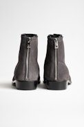 Botines Romare Suede Cuero - Botines de hombre de ante gris