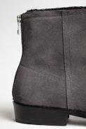Botines Romare Suede Cuero - Botines de hombre de ante gris