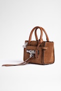 Candide Nano Zip Suede Bag - Women’s Candide Nano cognac suede zip bag