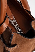 Candide Nano Zip Suede Bag - Women’s Candide Nano cognac suede zip bag