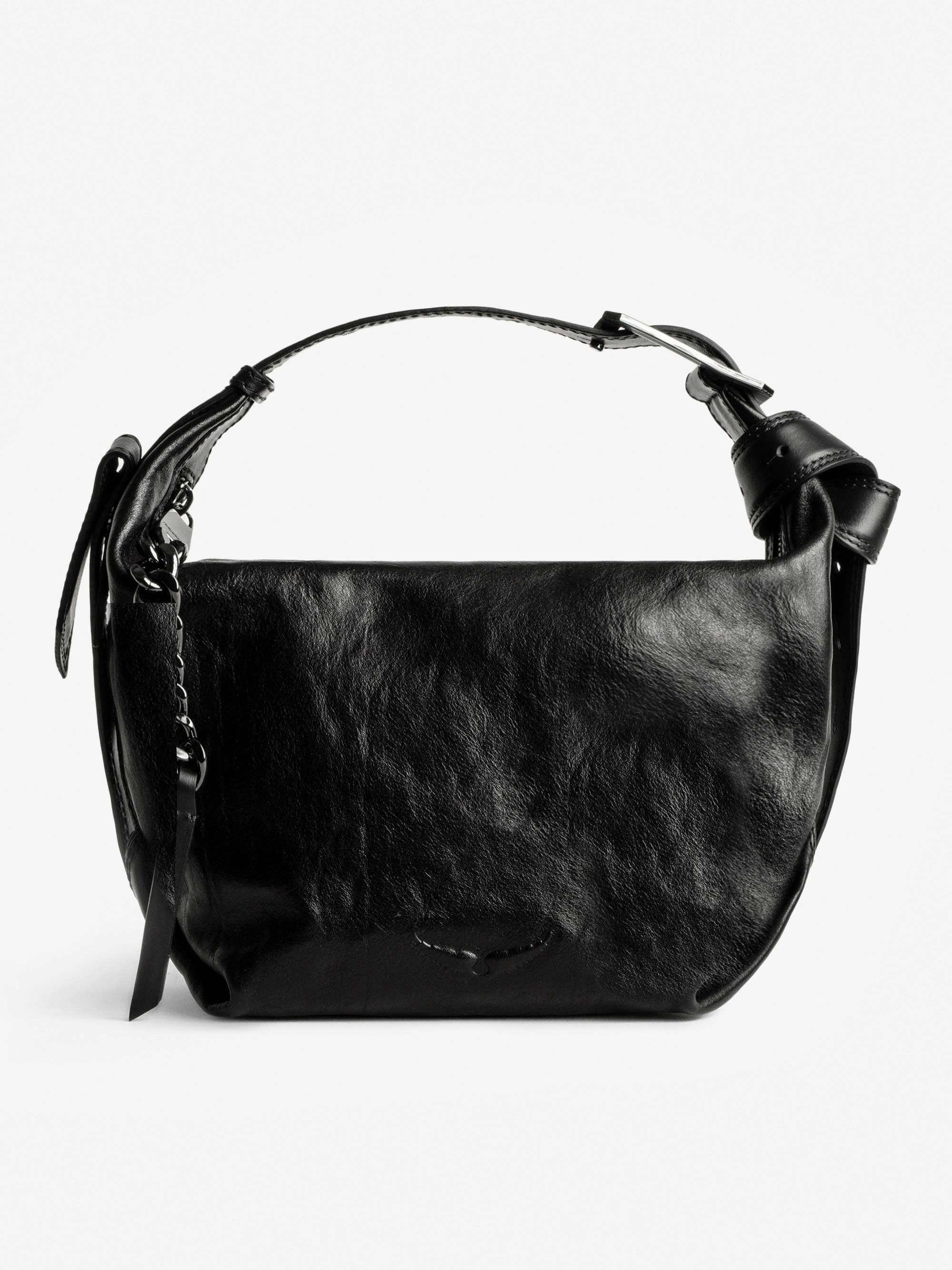 Handtasche Le Cecilia  - Ikonische Damen-Handtasche Le Cecilia aus schwarzem, pflanzlich gegerbtem, italienischem Leder.