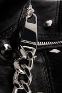 Le Cecilia Patchwork Studs Bag - Women’s Le Cecilia black patchwork leather bag