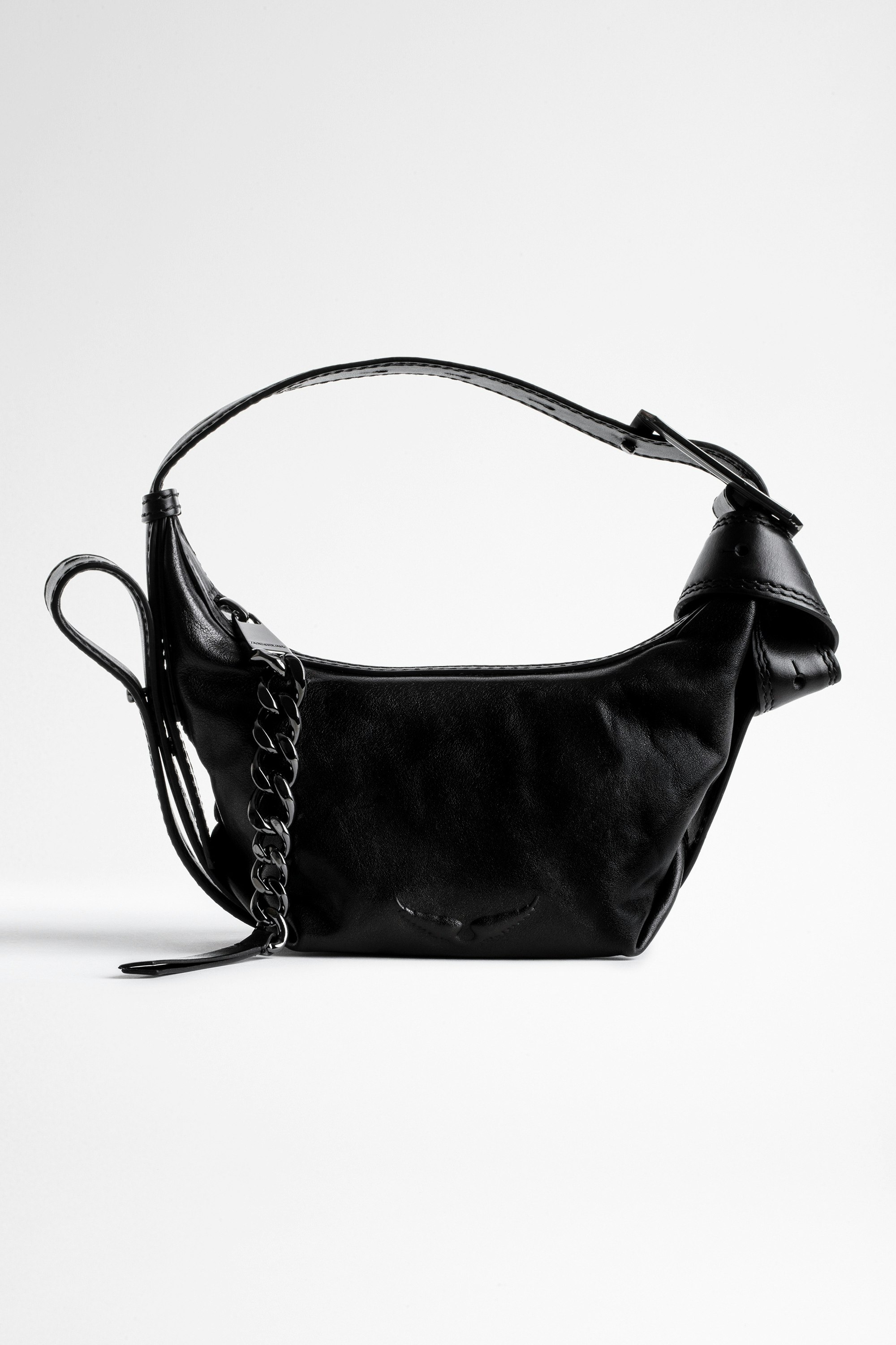 Handtasche Le Cecilia XS Ikonische Damen-Handtasche Le Cecilia XS aus schwarzem, pflanzlich gegerbtem, italienischem Leder.