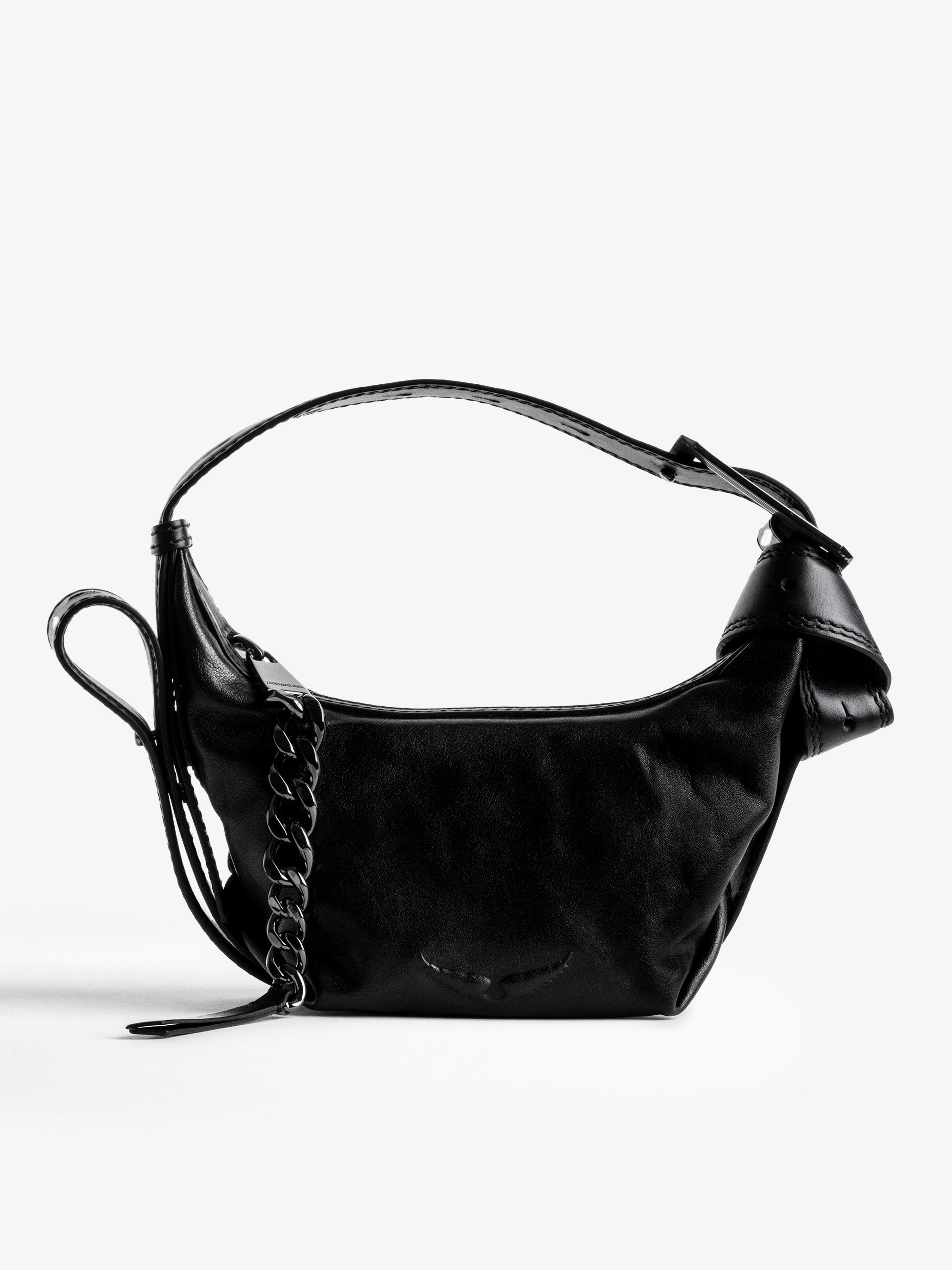 Handtasche Le Cecilia XS - Ikonische Damen-Handtasche Le Cecilia XS aus schwarzem, pflanzlich gegerbtem, italienischem Leder.