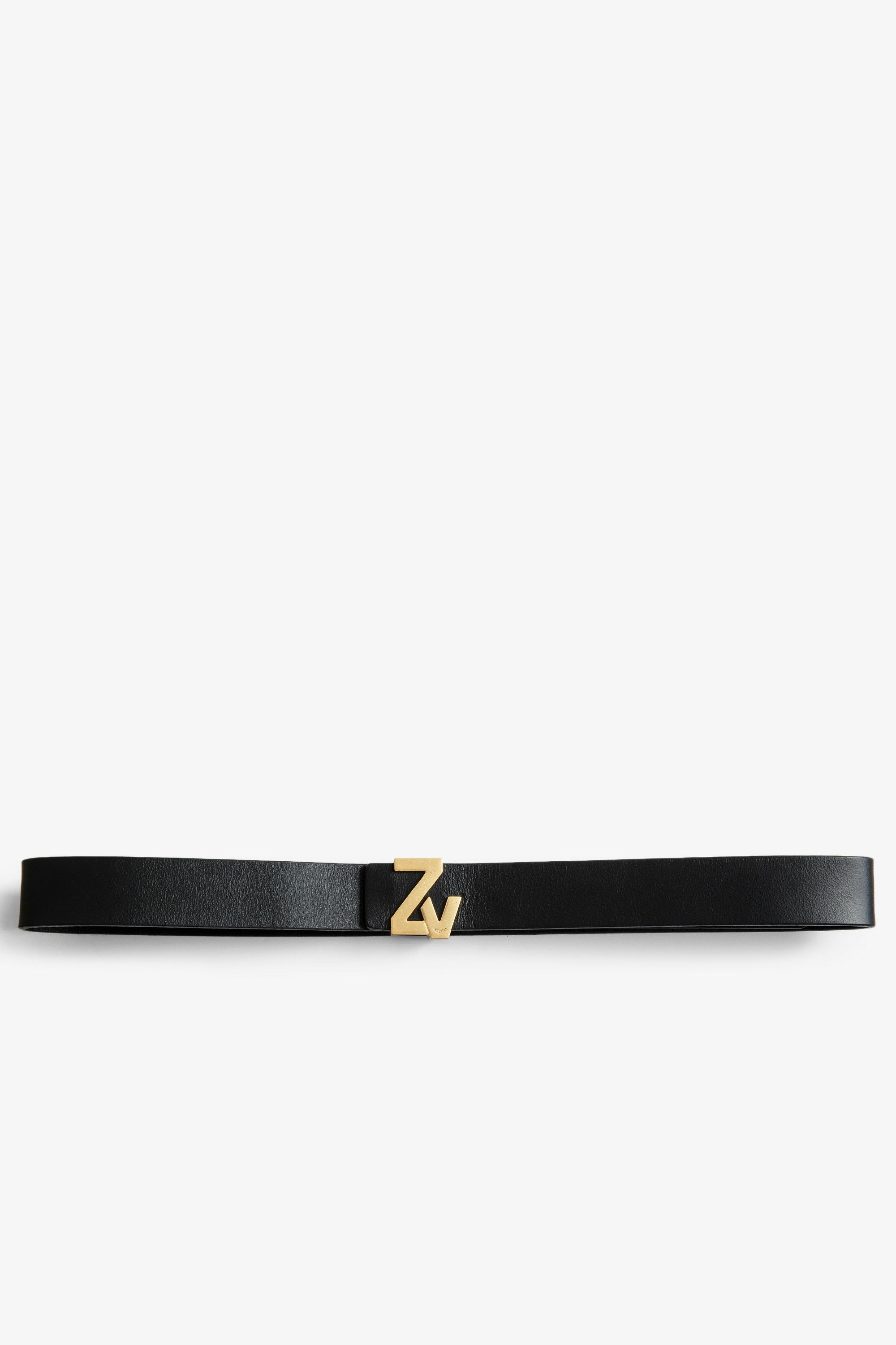 La Mini ベルト ZV Initiale ベルト - Women’s ZV Initiale black leather belt