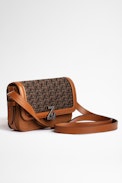 Borsa ZV Initiale Le Mini - Borsa ZV Initiale con monogramma ZV iniziale e pelle scamosciata cognac