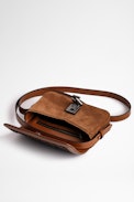 Borsa ZV Initiale Le Mini - Borsa ZV Initiale con monogramma ZV iniziale e pelle scamosciata cognac