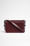 Le Mini ZV Initiale Bag - Women's Le Mini bag in burgundy leather with shoulder strap