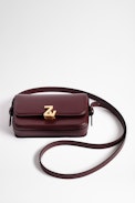 Le Mini ZV Initiale Bag - Women's Le Mini bag in burgundy leather with shoulder strap